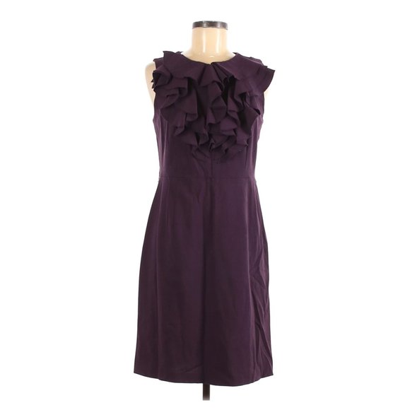 Emma & Michele Dresses & Skirts - Emma & Michele Purple Ruffle Sheath Dress Work Pro